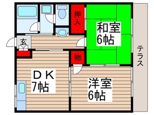 サンハイツの物件間取画像